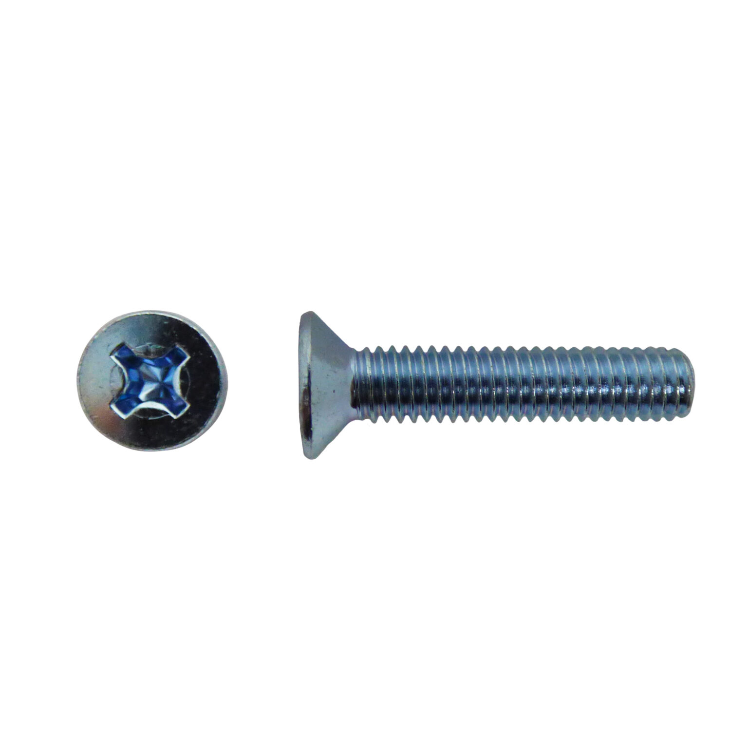 M6 x 12 CSK Phillips Steel Zinc Machine Screws - Box Qty: 200 | Ablefix